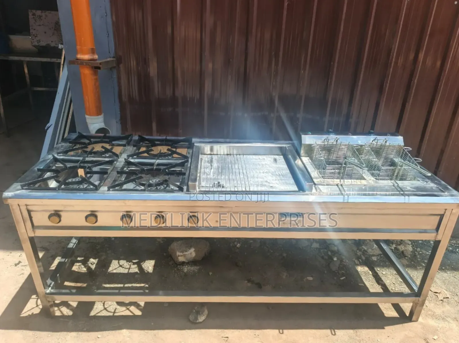 Edy Stainless Combined Commercial Kitchen Cooker