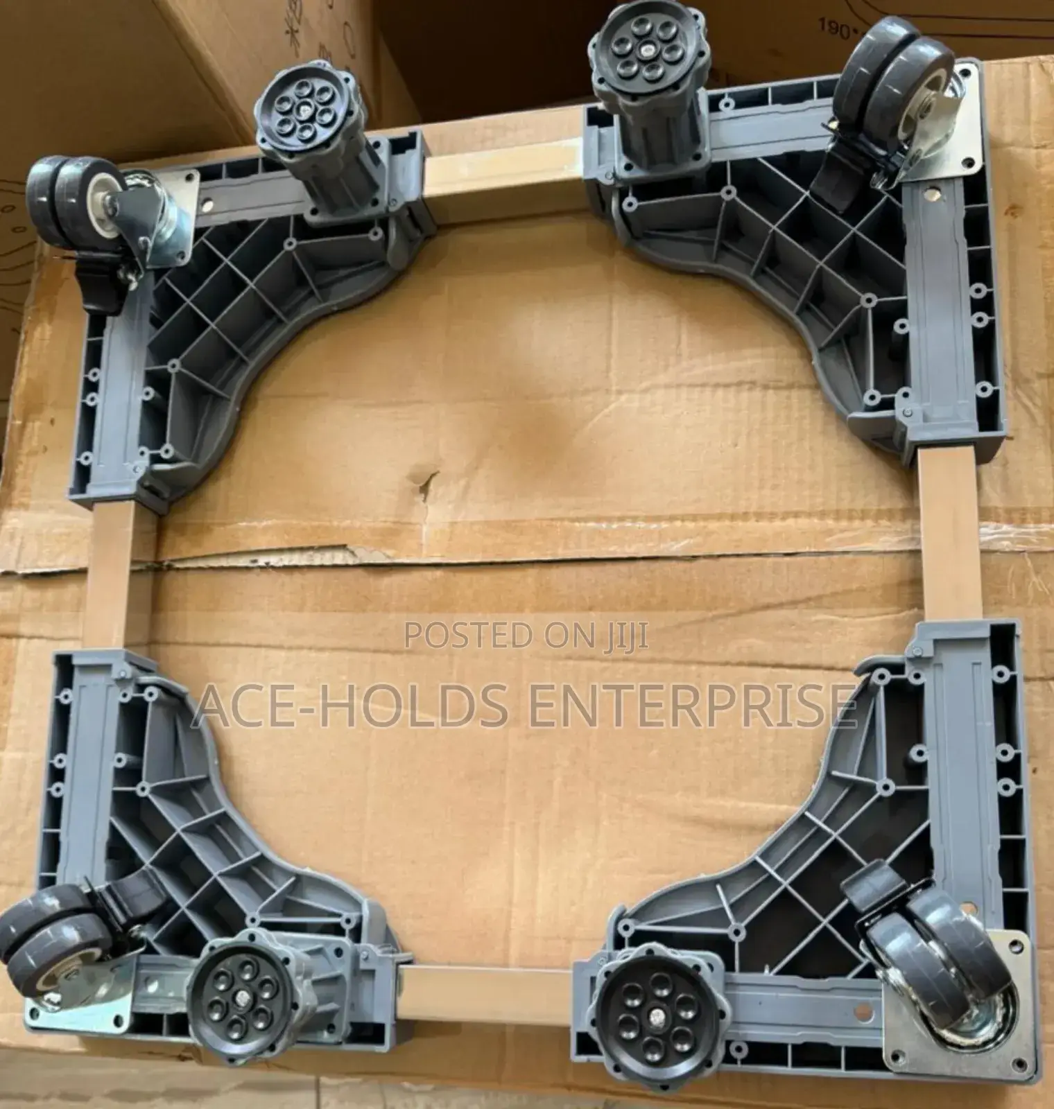 Heavy Duty Adjustable Fridge/ Washing Machine Base With Stoppers