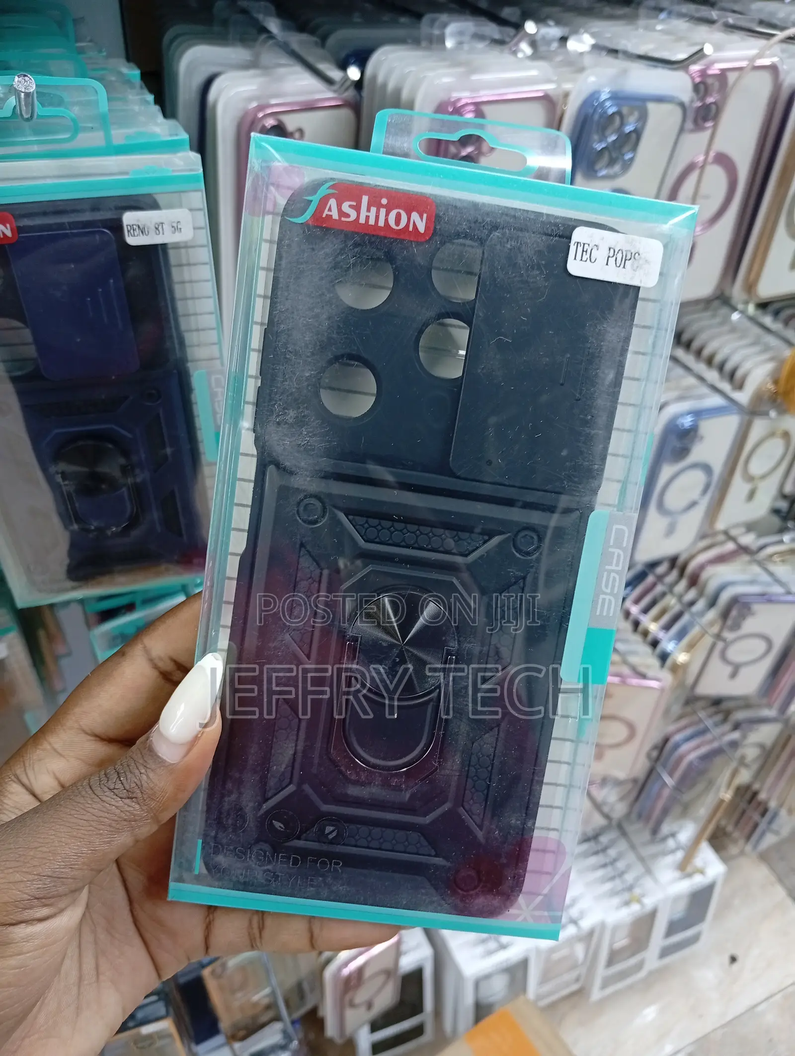 Oppo Reno Series or Infinix Note Black Generic Phone Case