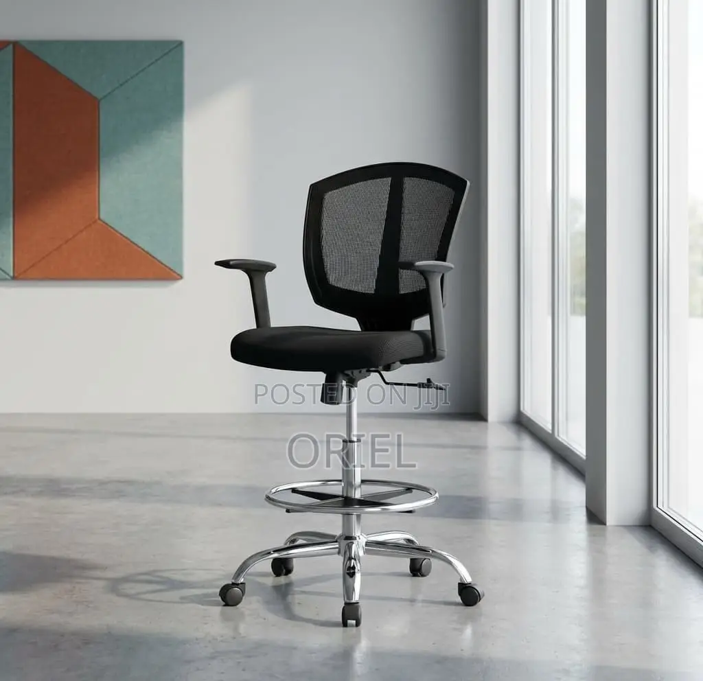 Modern Office Chair : Office Adjustable Cashier Chair With Foot Ring