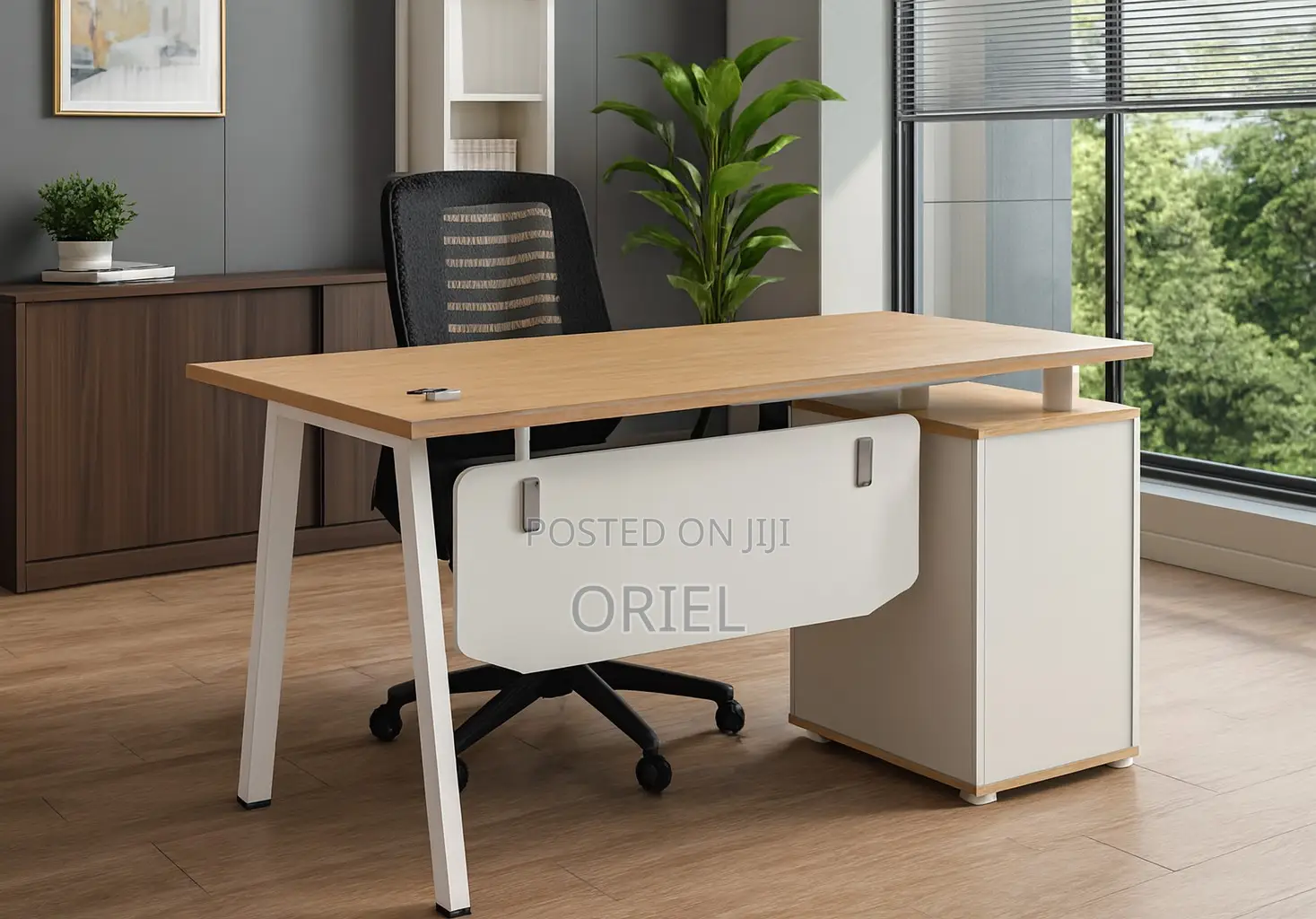 Office Desk : Office 1.4m Staff Productivity Desk