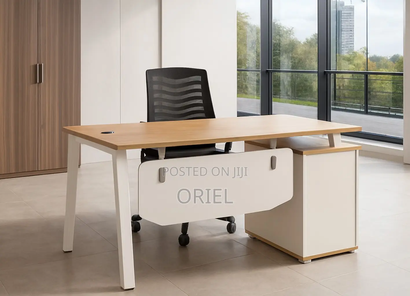 Office Desk : Office 1.4m Staff Productivity Desk