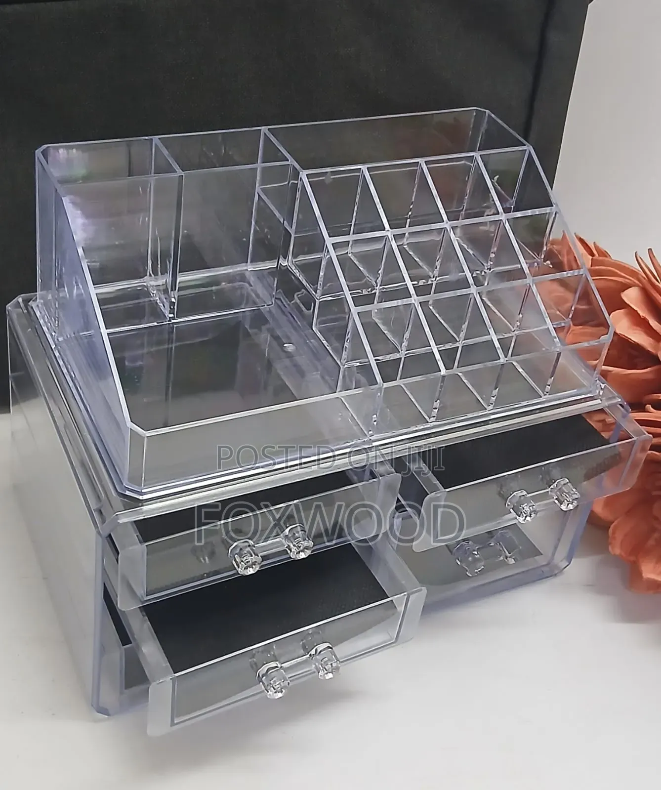 Acrylic Transparent Makeup Drawer// Organizer