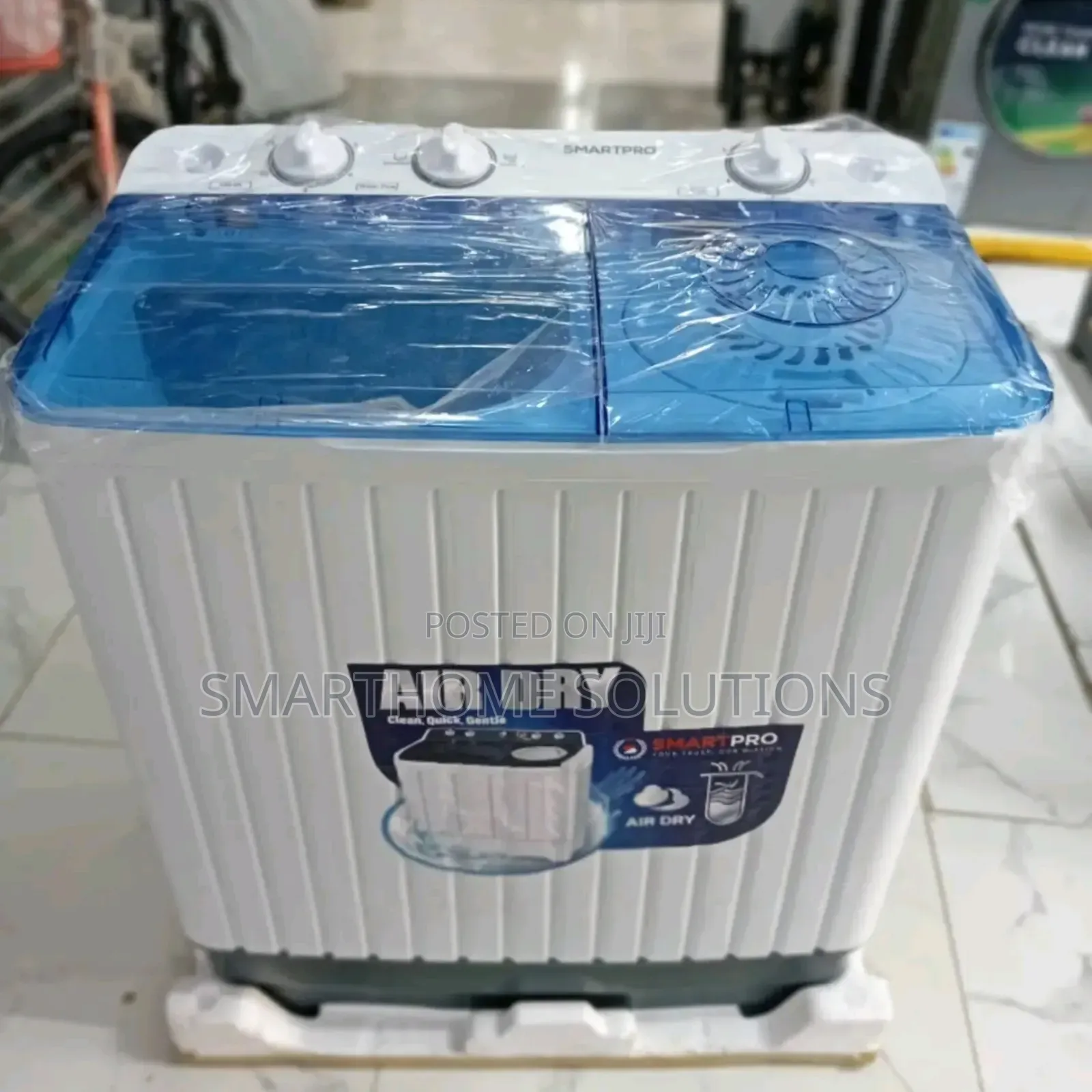Smartpro - 8kg Twin-Tub Washing Machine - Wash and Spin Function