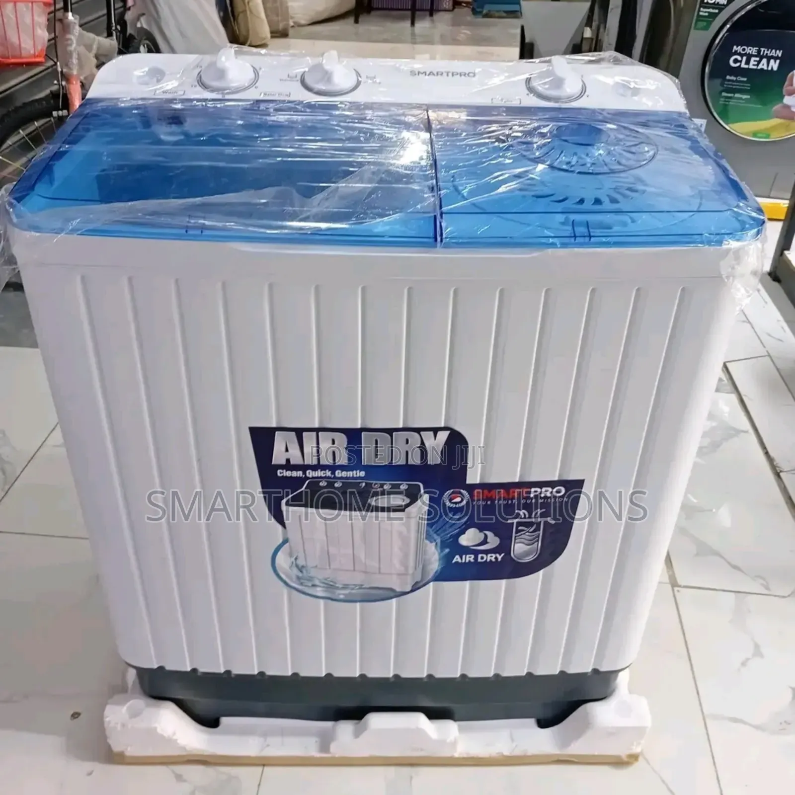 Smartpro 8kgs Twin Tub Washing Machine, White