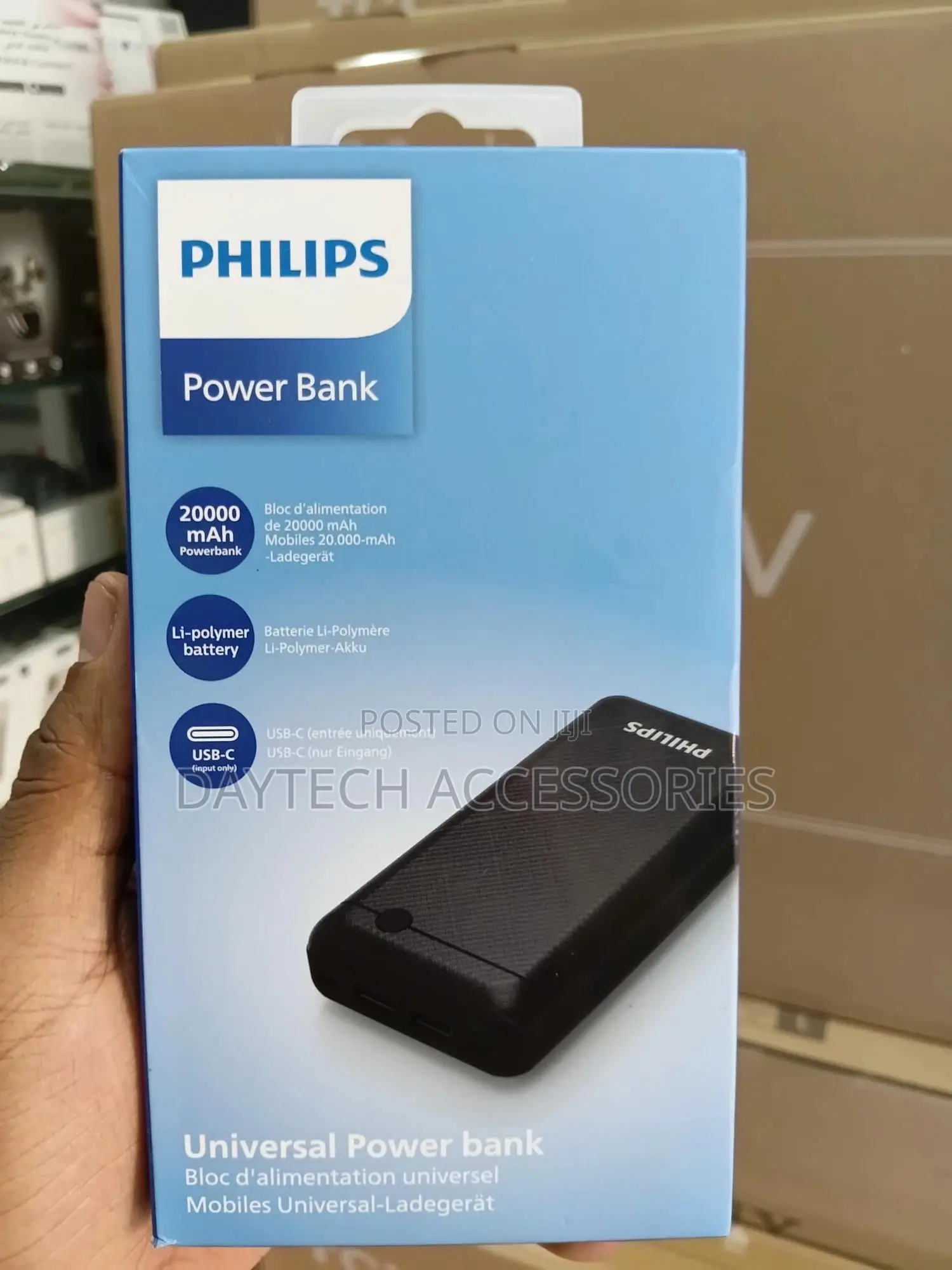 Philips Dlp1720 Cb 20000 Mah Powerbank - Black