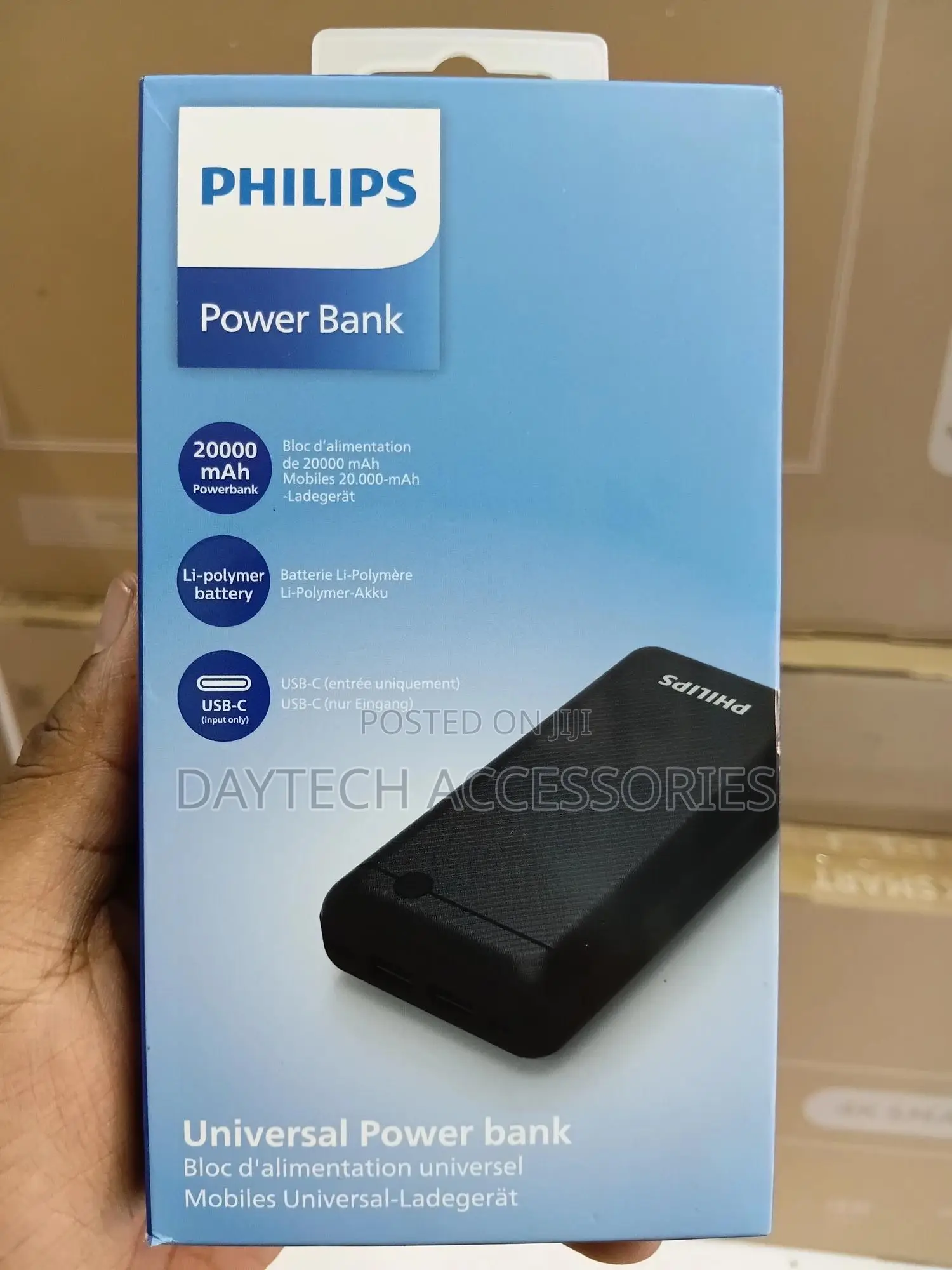 Philips Dlp1720 Cb 20000 Mah Powerbank - Black