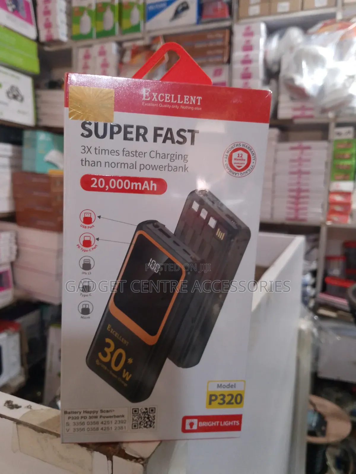 Excellent Super Fast 20000mah Power Bank