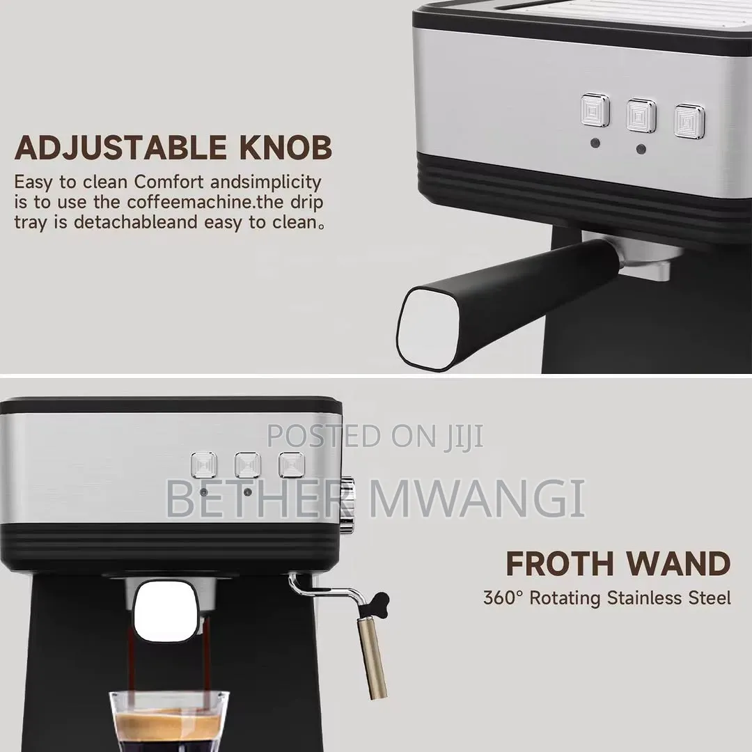 19bar Electric Expresso Machine With Steam Wand in Kenya