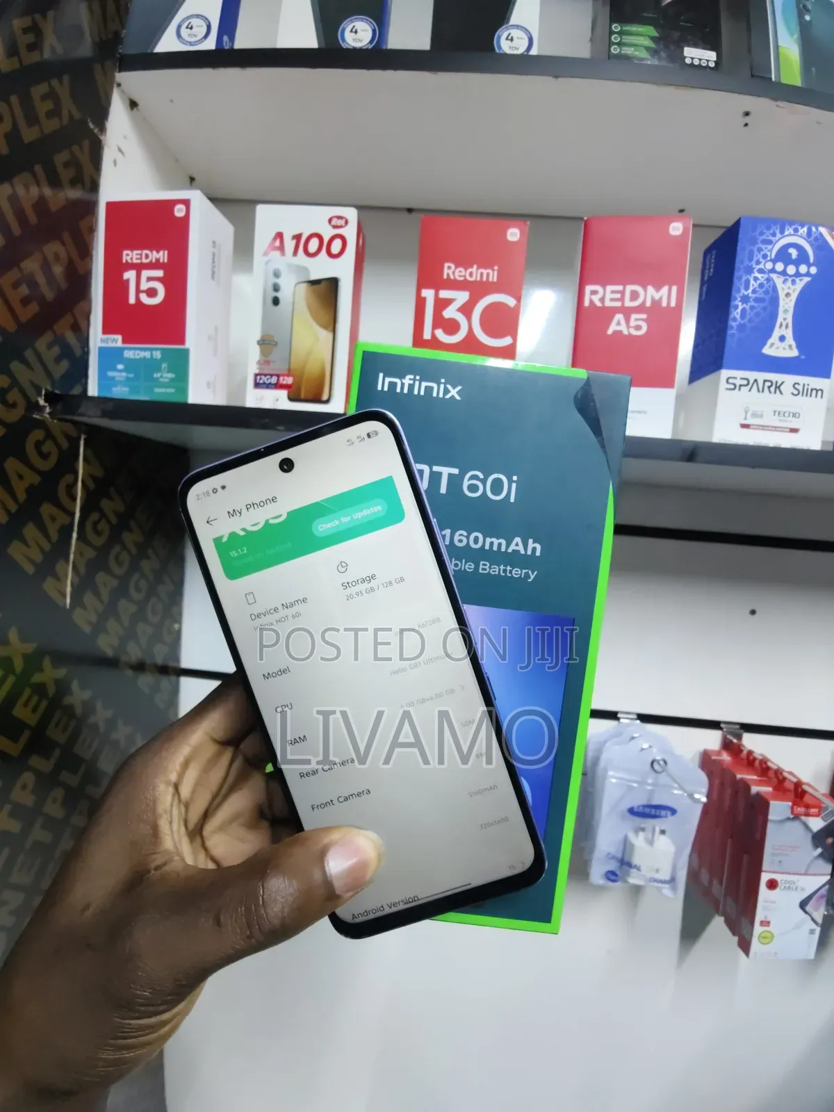 Infinix Hot 60i 128 GB Blue