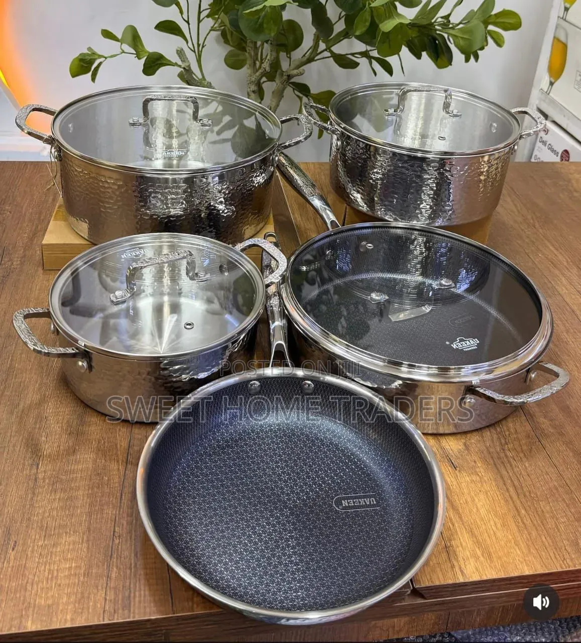 High Quality Tripply Stainless Steel Cookware Set