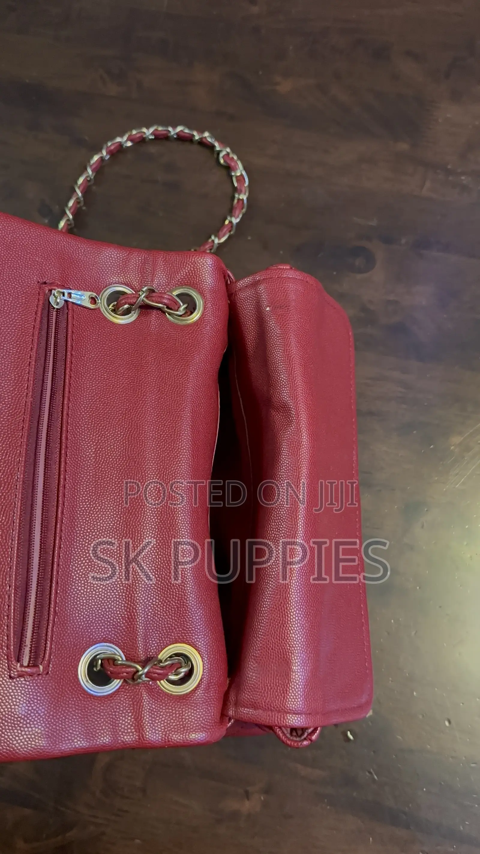 Red Quilted Chain Flap Shoulder Bag -Elegant Statement Piece!
