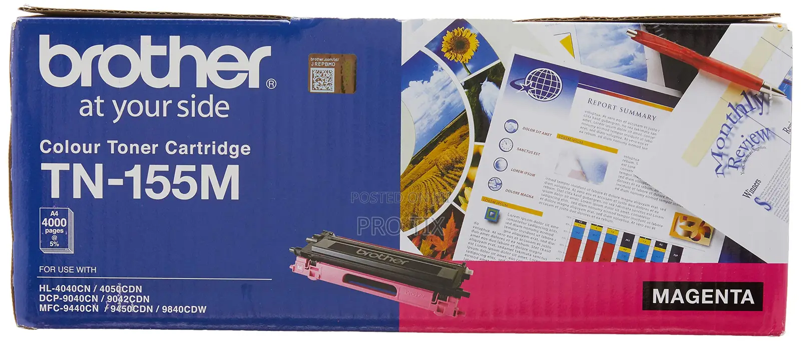 Brother Tn-155m Magenta Toner High Capacity 4000 Pages