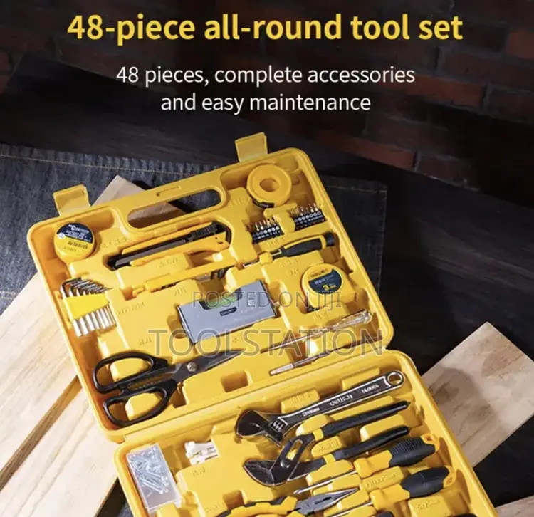 Household Tool Set 48 PCS Hard Case Edl1048j
