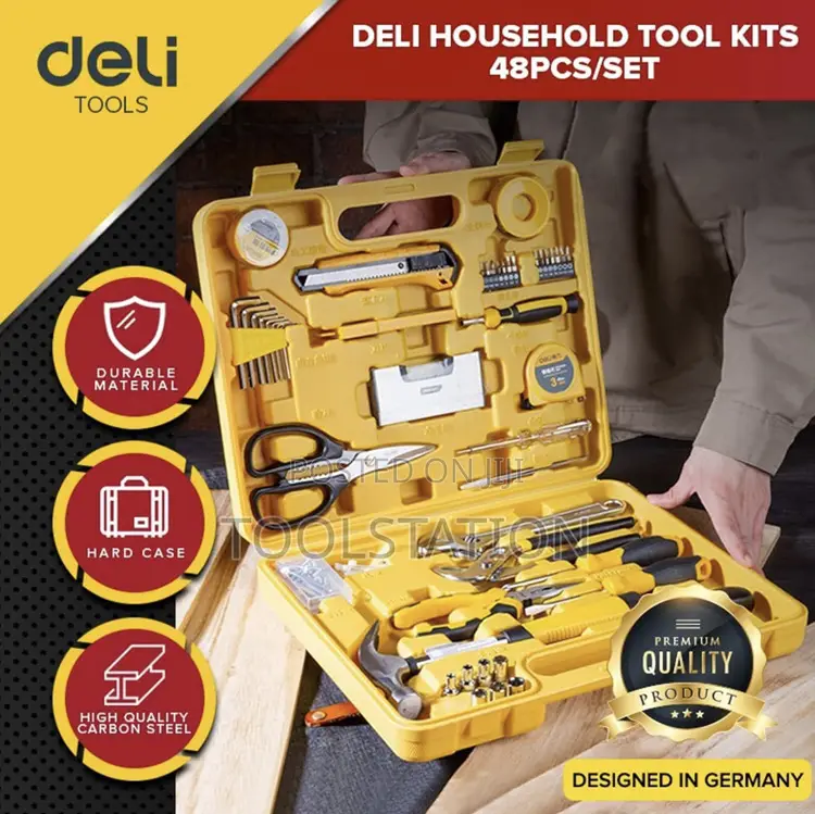 Household Tool Set 48 PCS Hard Case Edl1048j