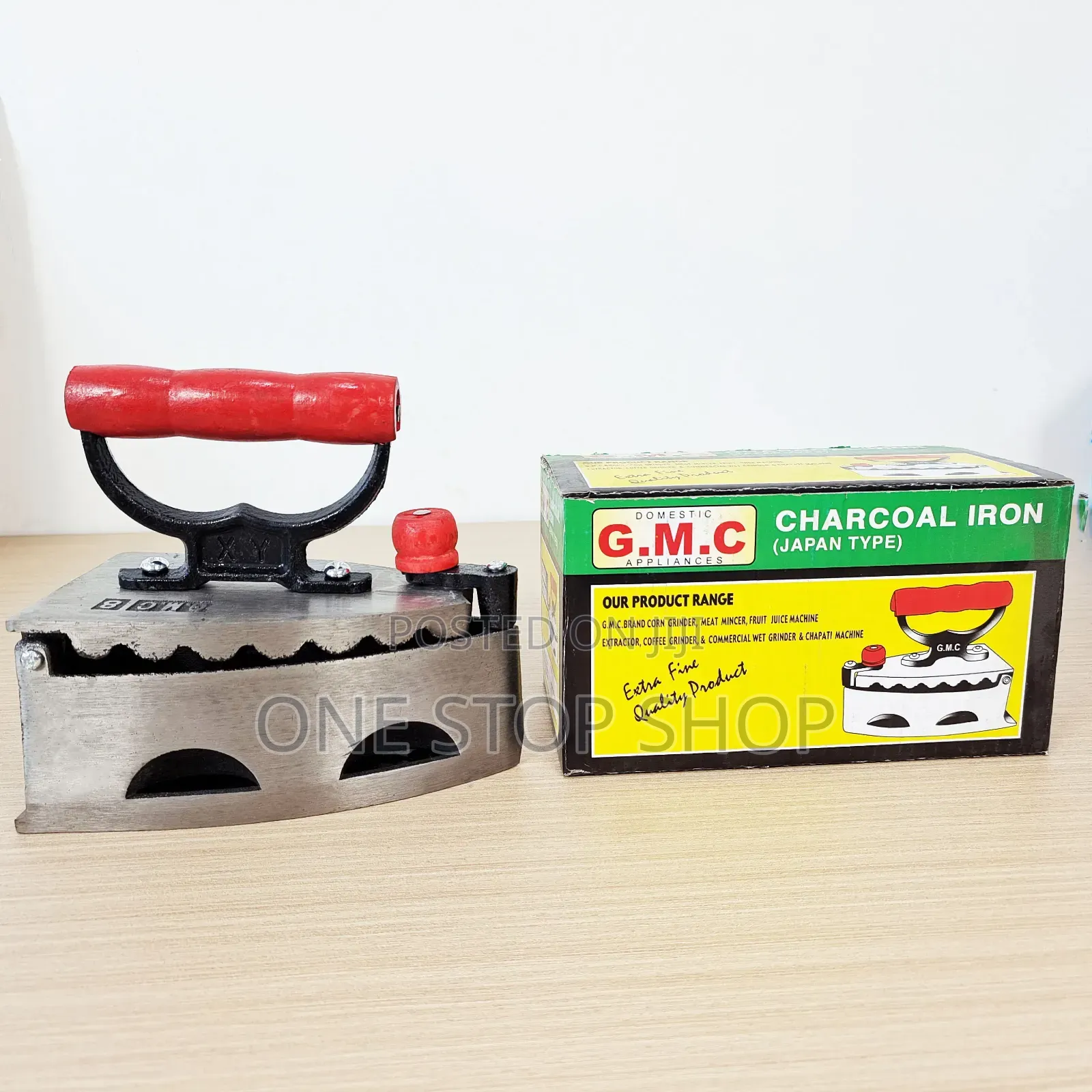 Heavy Duty Traditional Cast Iron Press Charcoal Iron Box