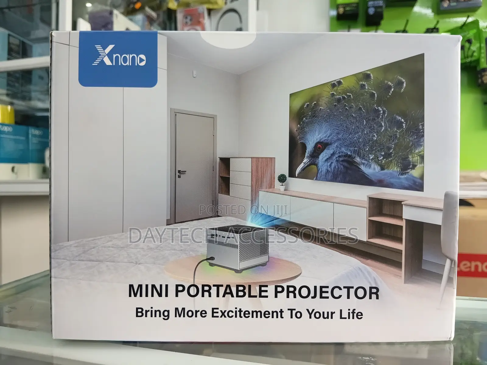 Xnano X3 Portable Projector With Wifi and Bluetooth - Black