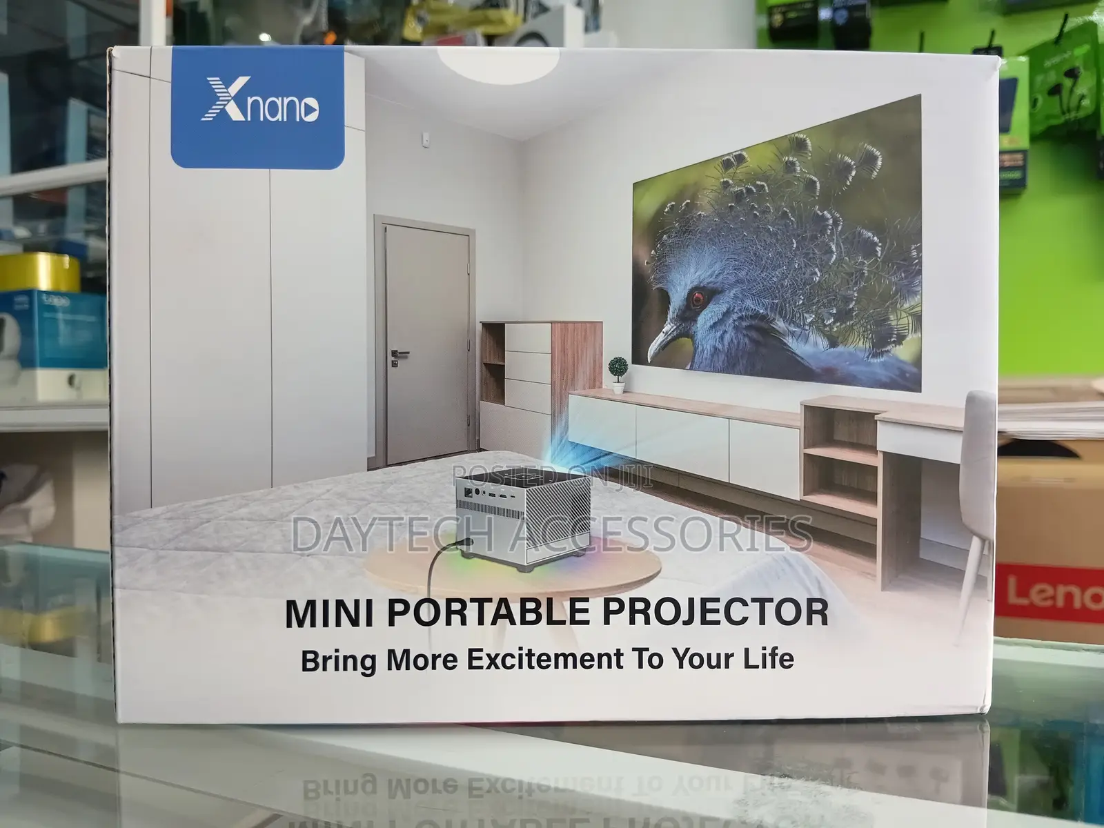Xnano X3 Portable Projector With Wifi and Bluetooth - Black