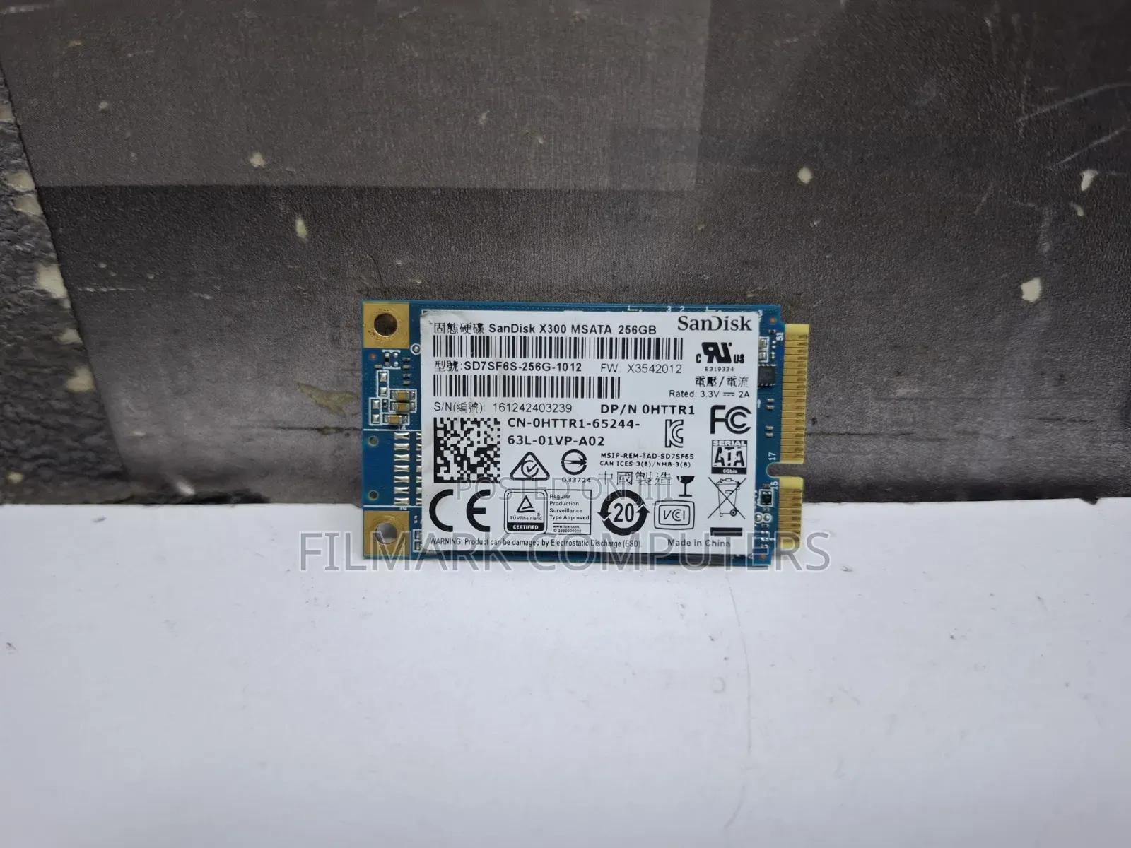 Sandisk X300 256gb 1.8" Msata SSD Sd7sf6s-256g-1012