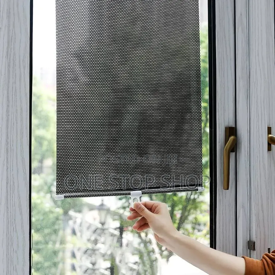 Retractable Window Antiglare Block Direct Heat
