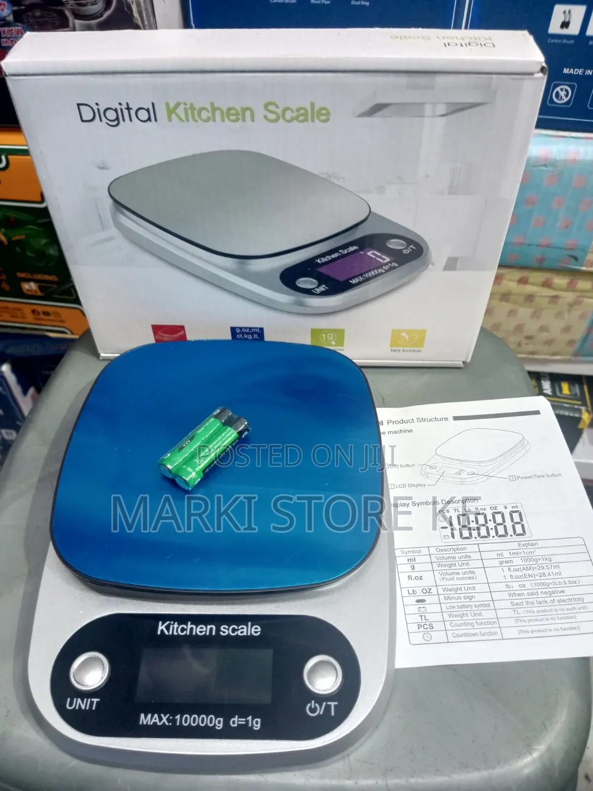 Digital Kitchen Scale Max 10 Kg/10000g