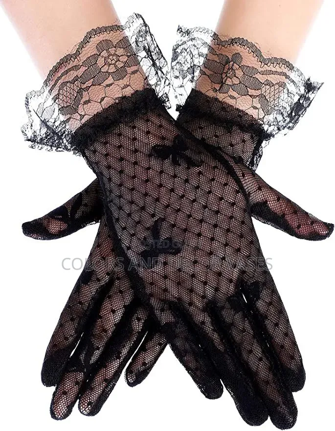 Black Beautiful Gloves for Events