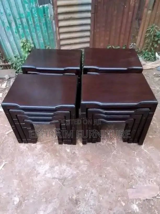 Mahogany 4 Nesting of Stools for Sale