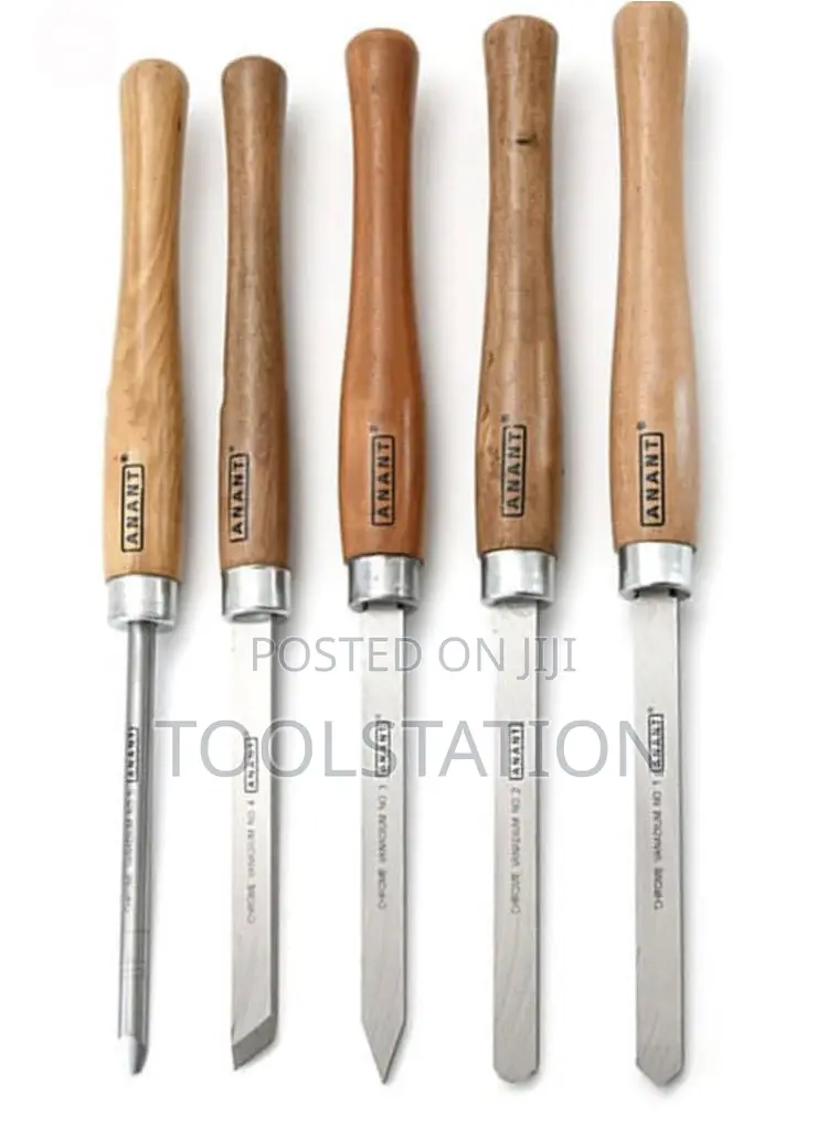 Wood Turning Chisel Set of 5pcs Original Anant Heavy Duty