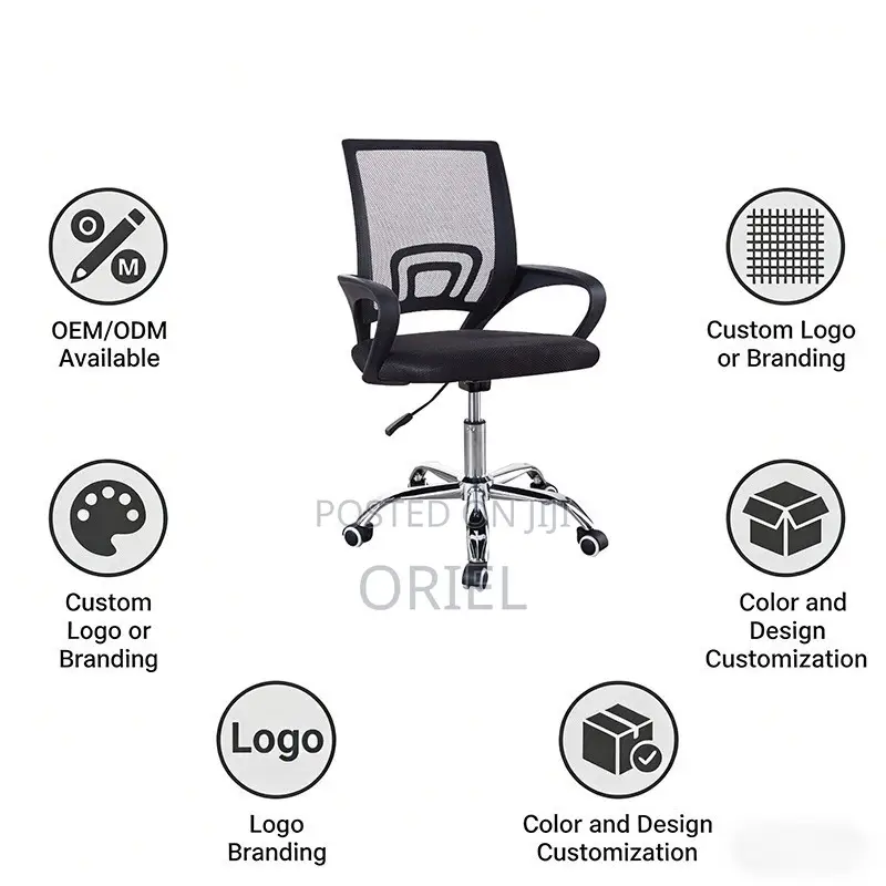 Mid-Back Office Chair : Premium Breathable Conference Chair