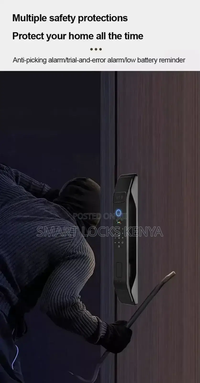 Tuya Wifi Smart Door Lock Set 3d Face Recognition Automatic Lock