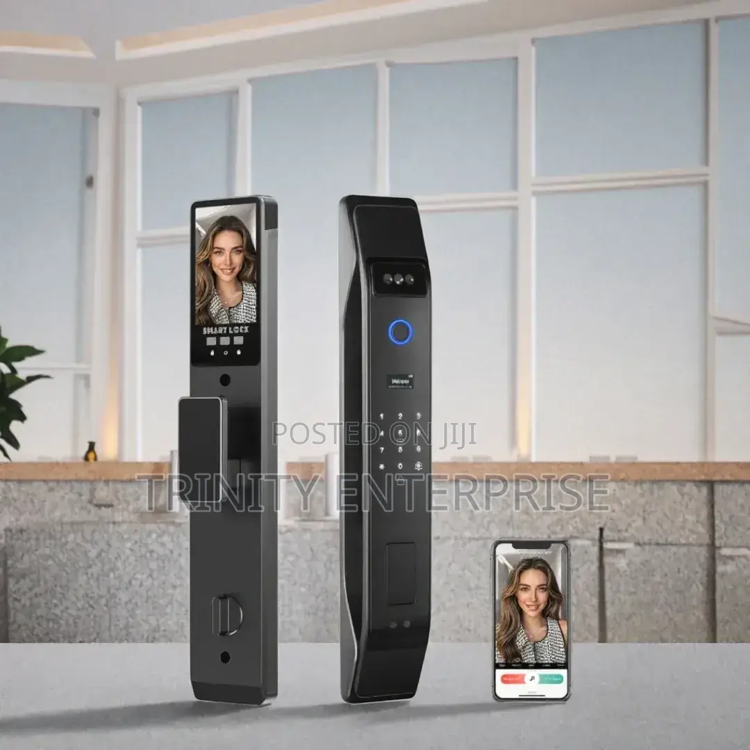 Tuya Remotely 3d Face Recognition Smart Door Lock With Camera