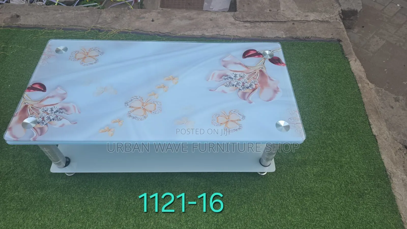 White  Premier Glass Centre Tables