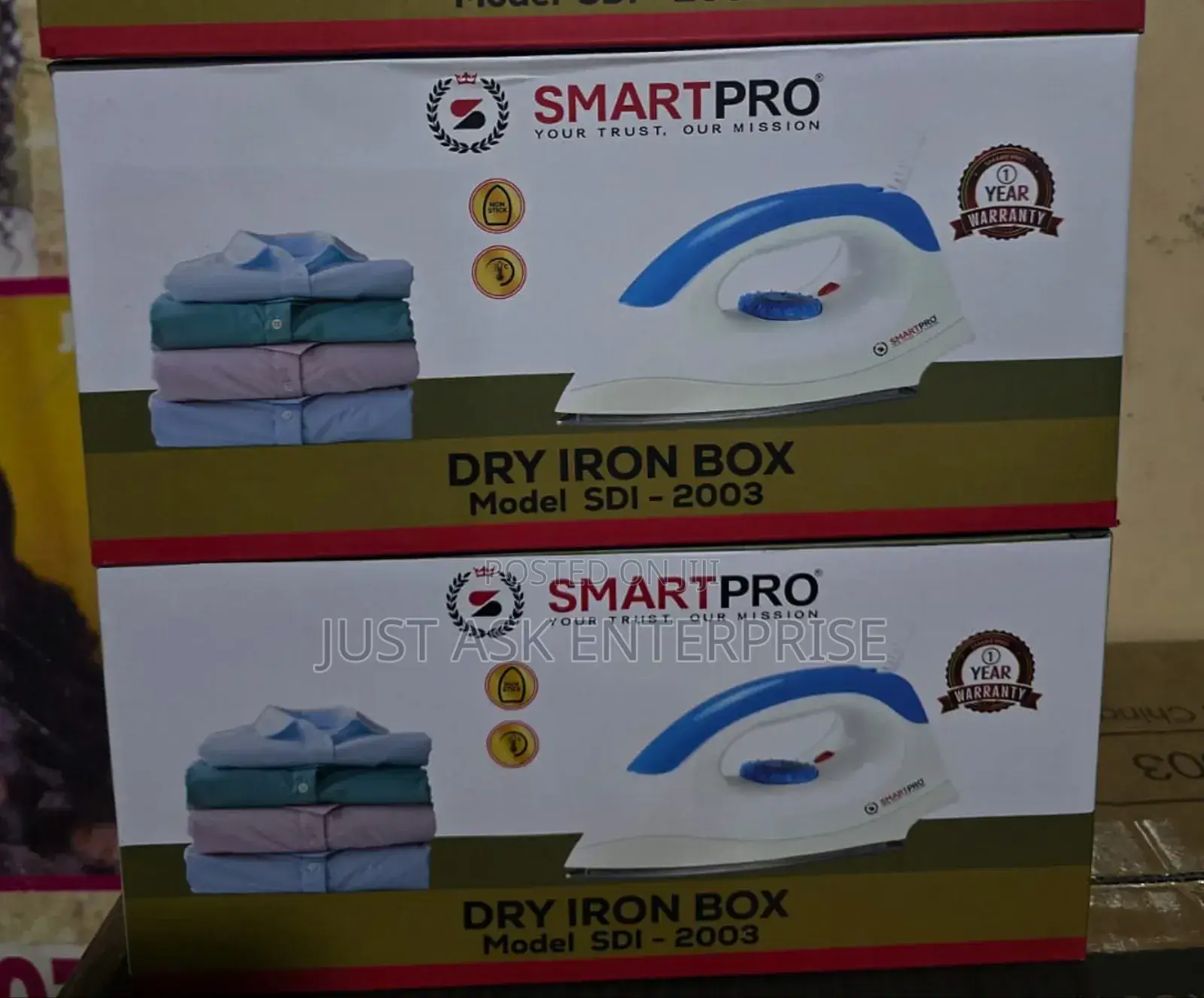 (Sdi 2003) Smartpro Plastic Dry Iron Box