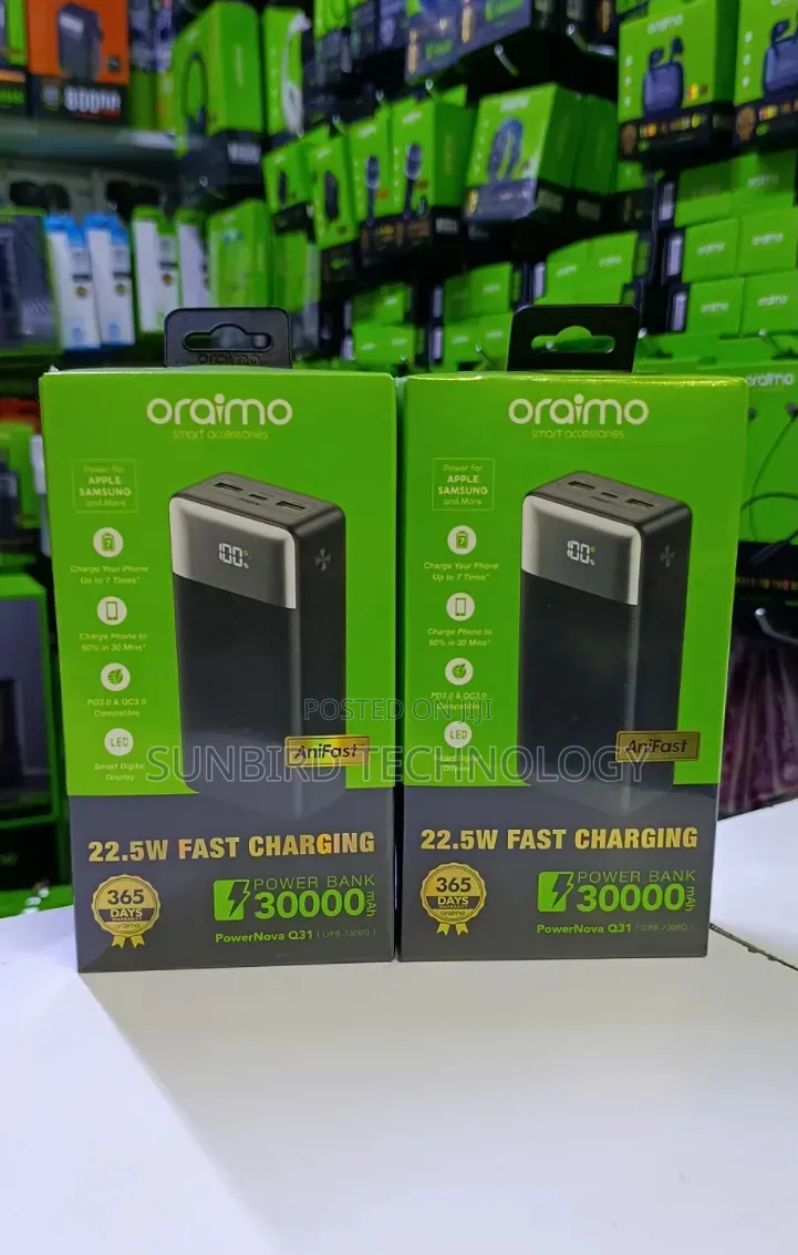 Oraimo Powernova Q31 Opb-7300q 30,000mah Powerbank