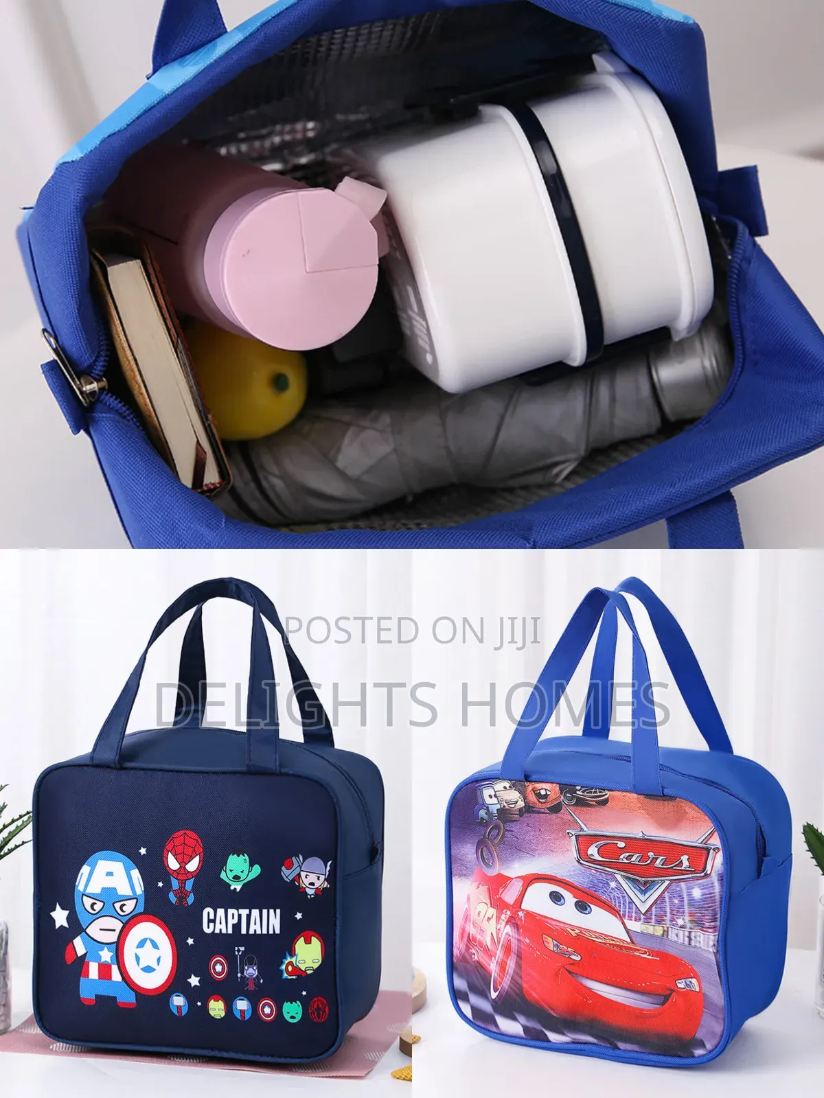 Cartoon Themed Insulated Lunch Bags