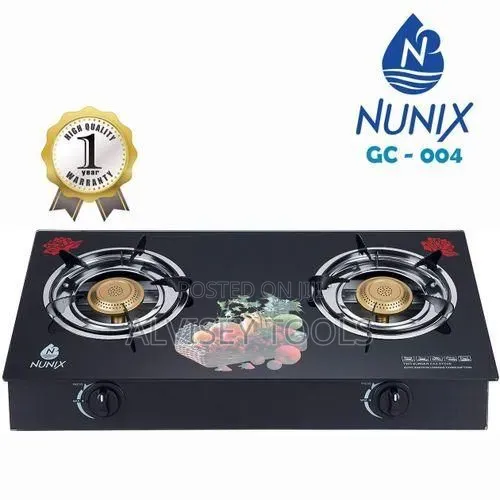 Nunix Glass Burner /2 Burner Cooker