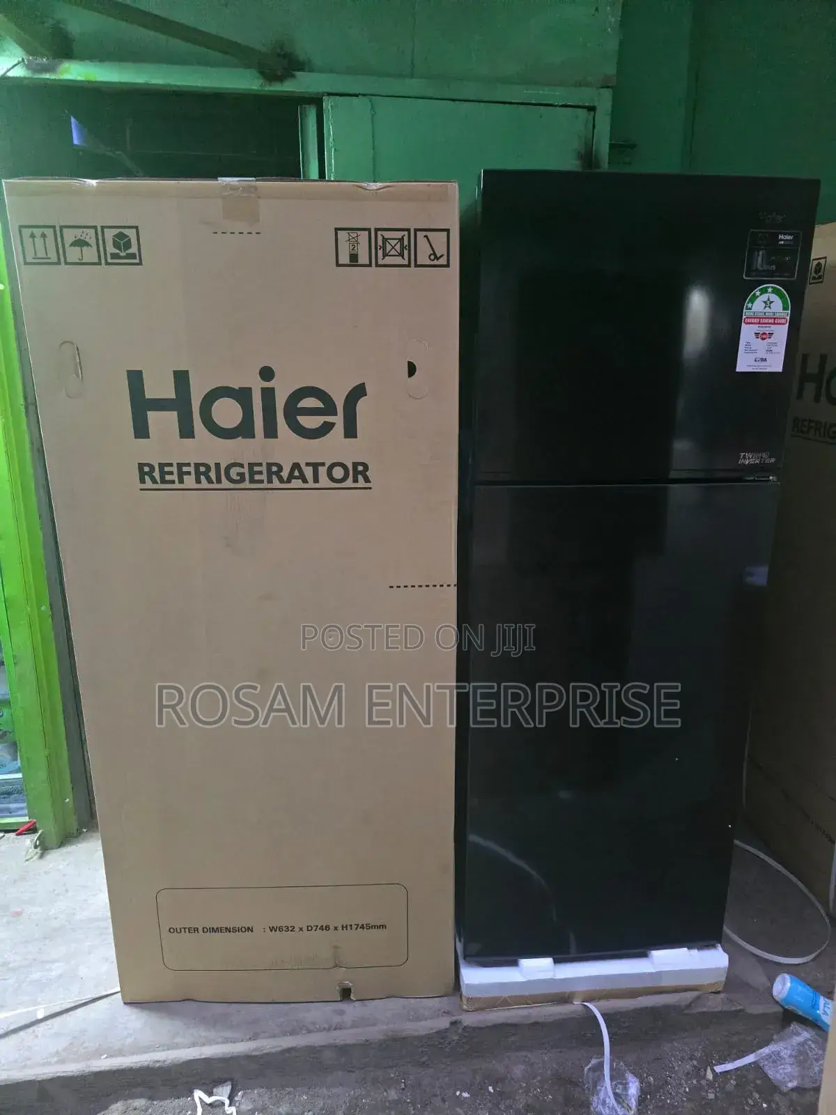 Haeir 333l Double Door Refrigerator