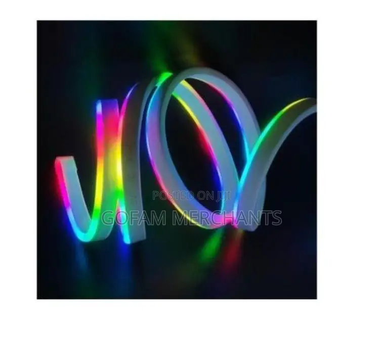 5m Rgb Led Neon Rope With Remote And App Control Neon Strip Light