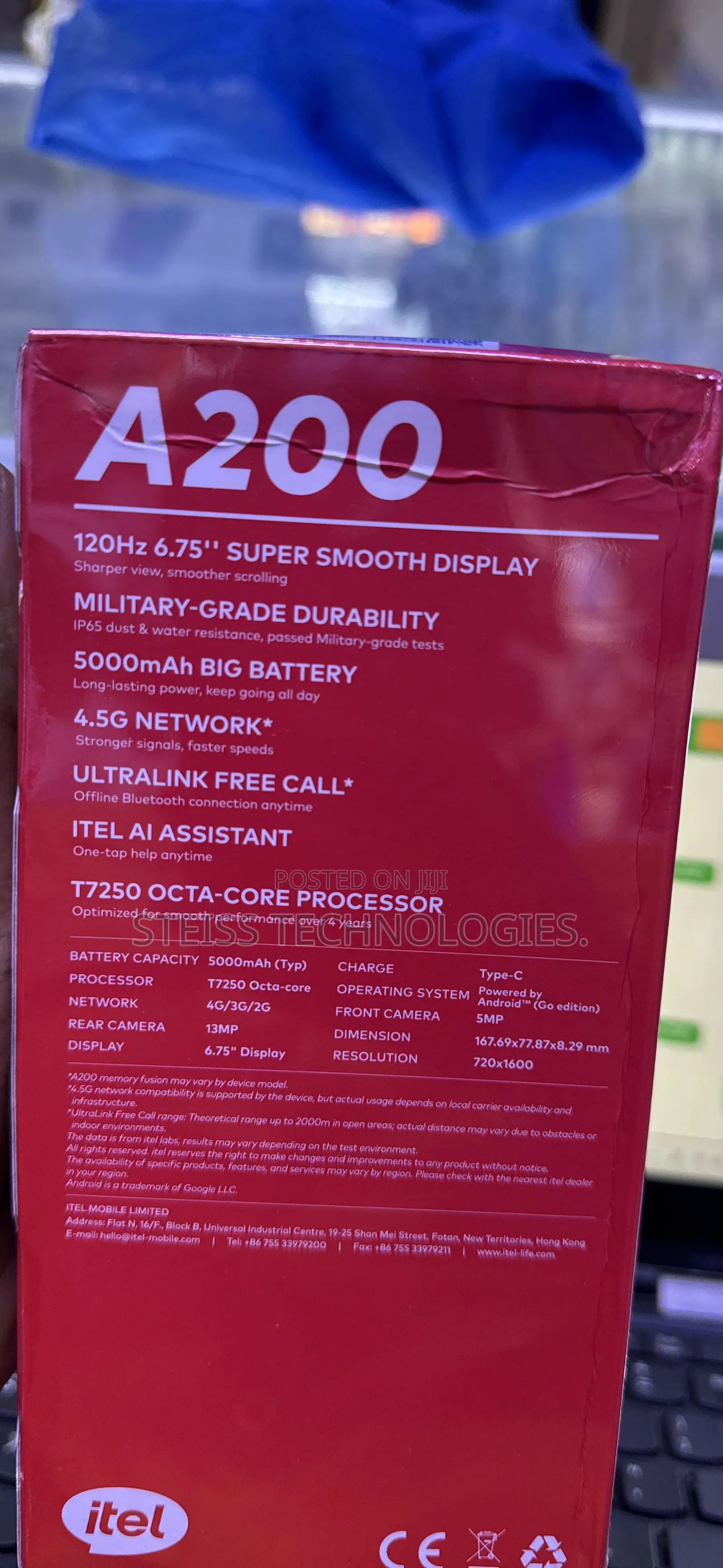 New Itel A200+ 128 GB Orange