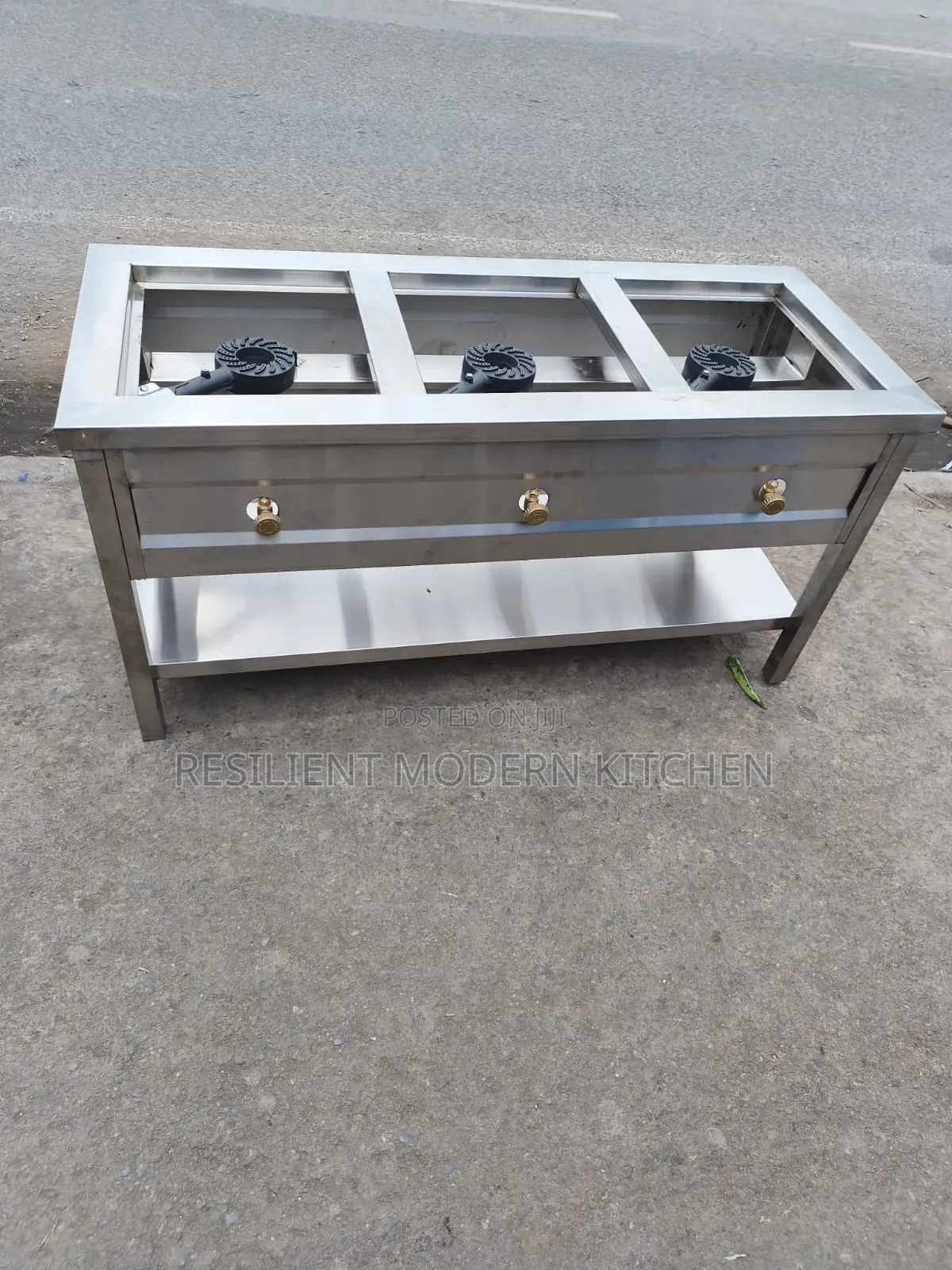 Commercial Stainless Steel 3 Burner Gas Cooker