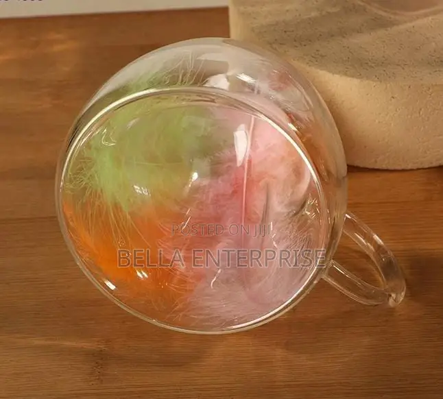 Clear or Real Flowers Between Unbreakable Double Wall 350ml Acrylic
