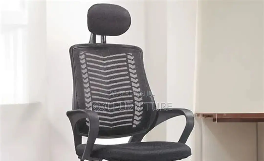 Office Chairs; Rik Klare Headrest Black Office Seat