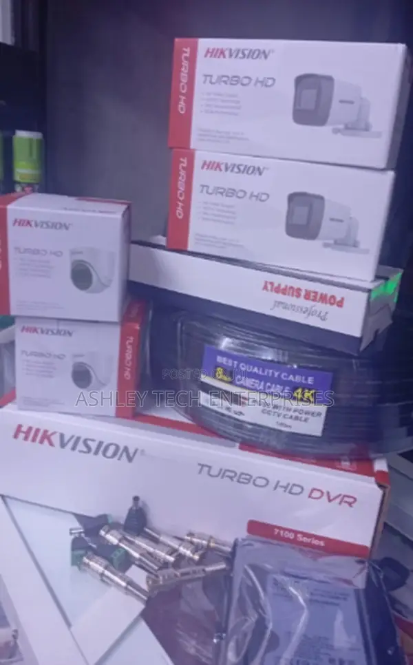 Complete Hikvision 4 Channel CCTV Installation Kit