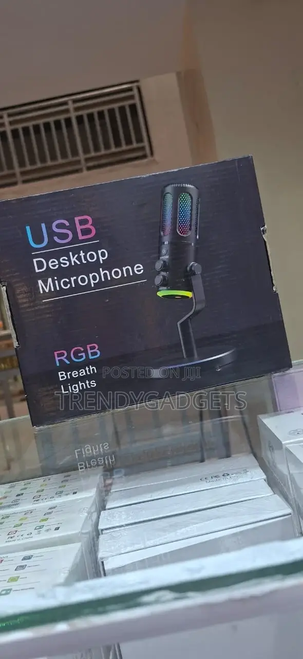 RGB Usb Desktop Microphone for Podcast Streaming Gaming