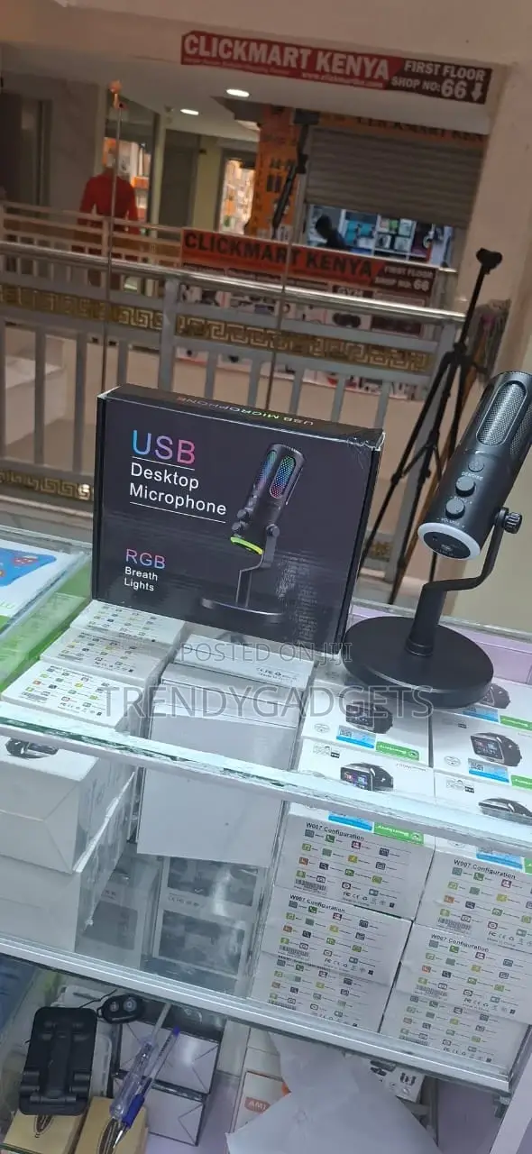Usb Condenser Microphone RGB Lights for Pc Gaming Setup
