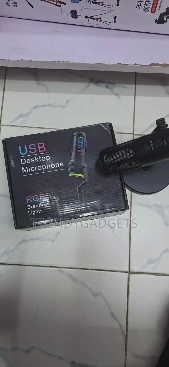 Usb Gaming Microphone RGB Breath Light Condenser Mic