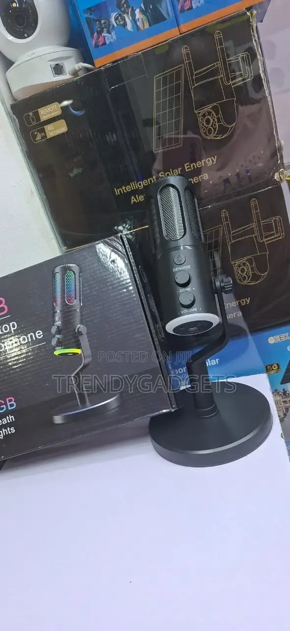 Usb Rgb Desktop Condenser Microphone