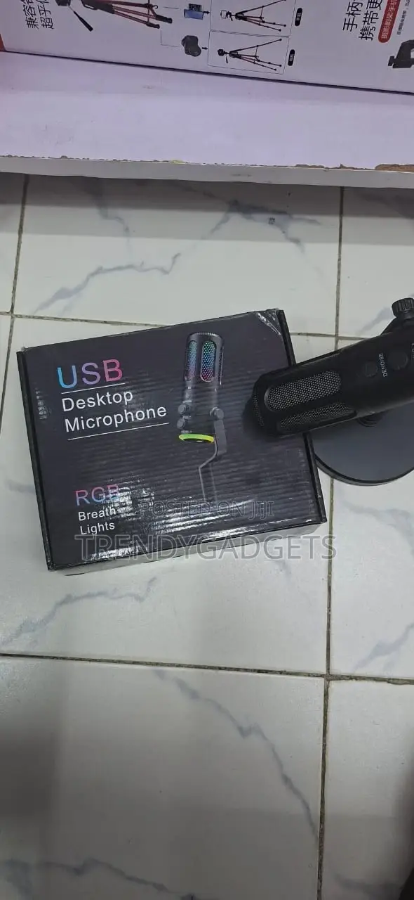 Usb Desktop Microphone RGB Breath Light for Gaming Setup