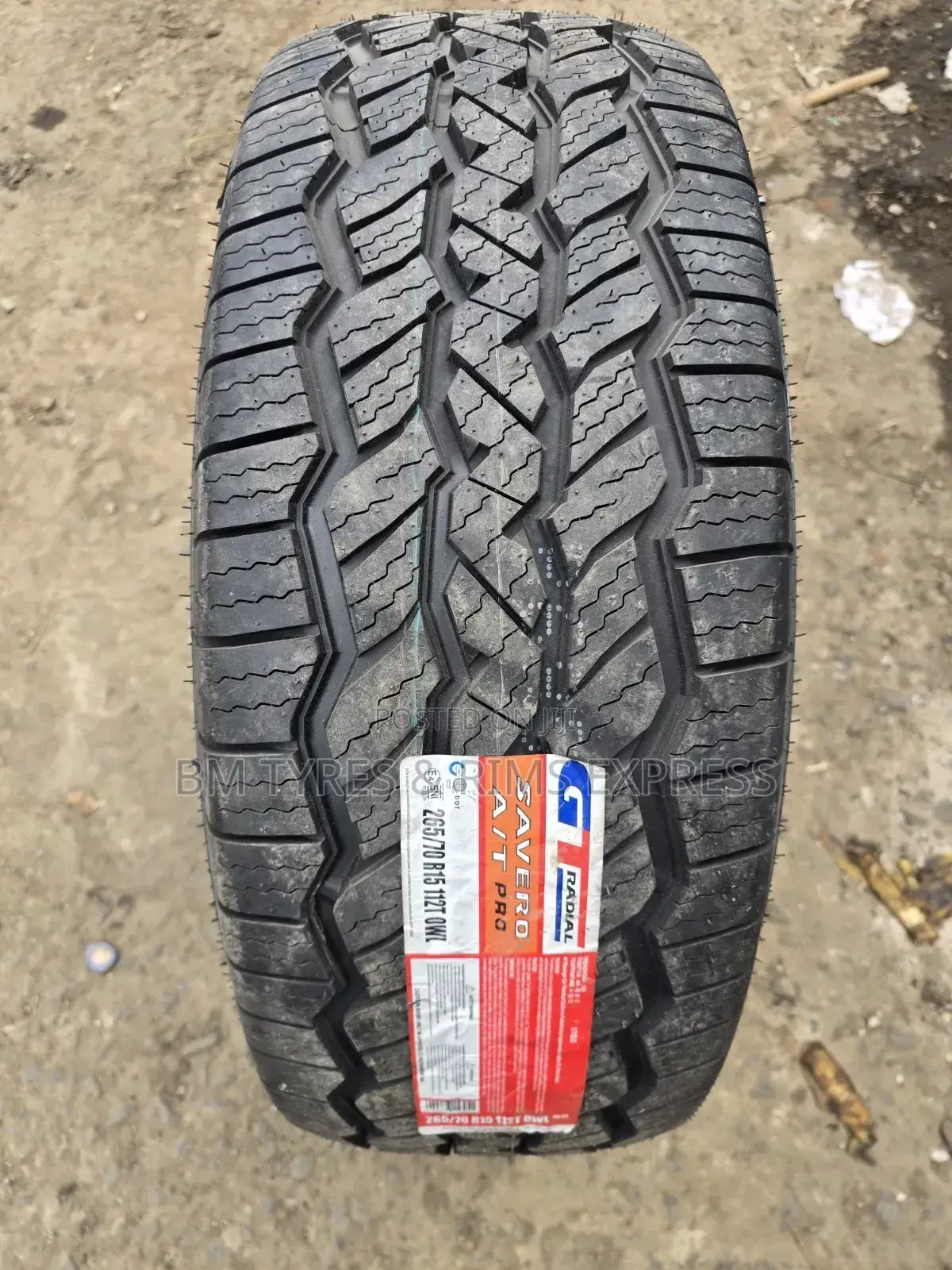 265 /70 R15 Gt Tyres (All Terrein) Indonesia.