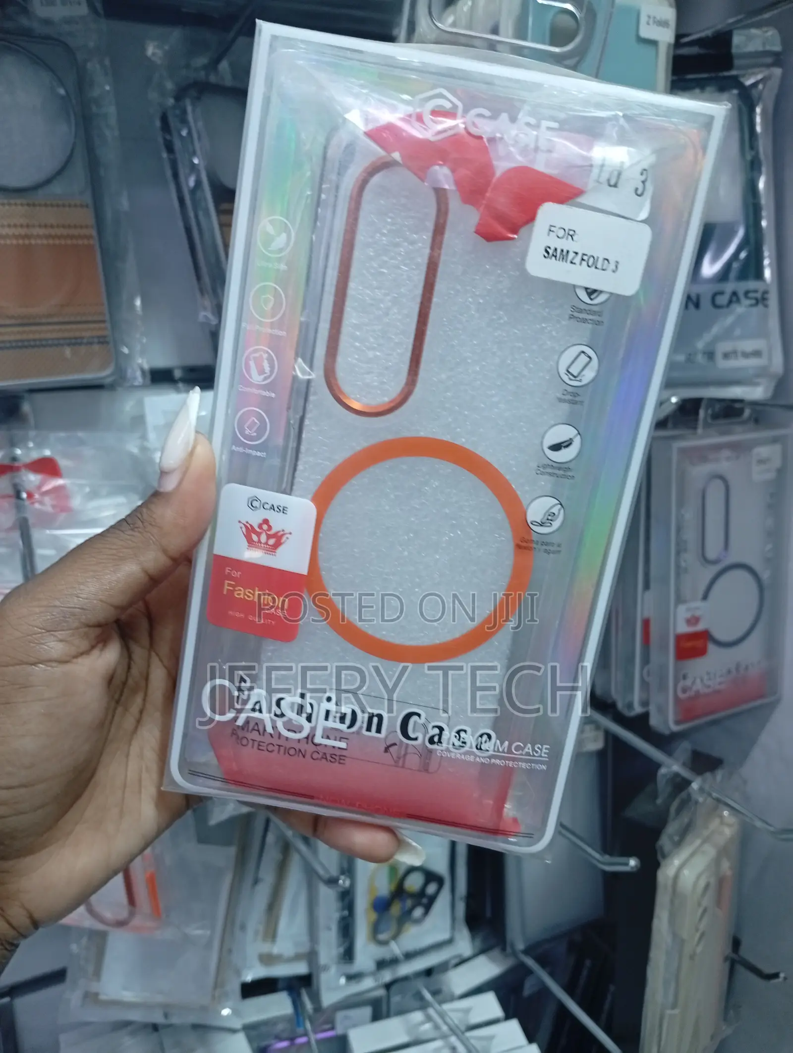 Clear Magnetic Phone Case Designed for the Samsung Galaxy Z Fold 3